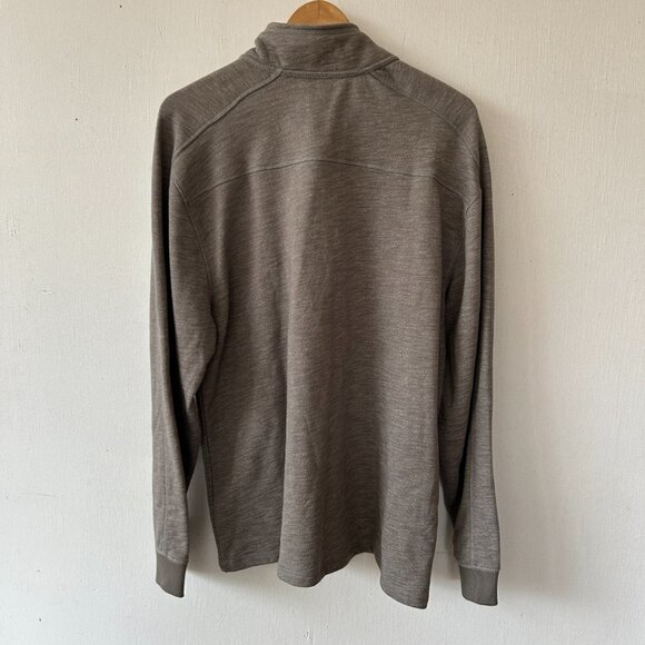 Calvin Klein Pullover Mens XXL Gray 1/4 Zip Sweater 2XL Classic Preppy - Picture 6 of 6